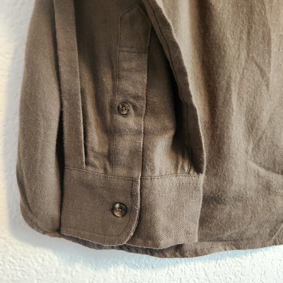 Porter & Ash Men's XL Olive Long Sleeve Button Up Dress Shirt NWT - Picture 6 of 7